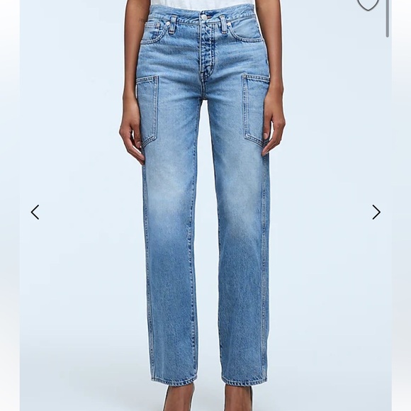 NWT Madewell low slung straight jeans pocket edition - Picture 1 of 14